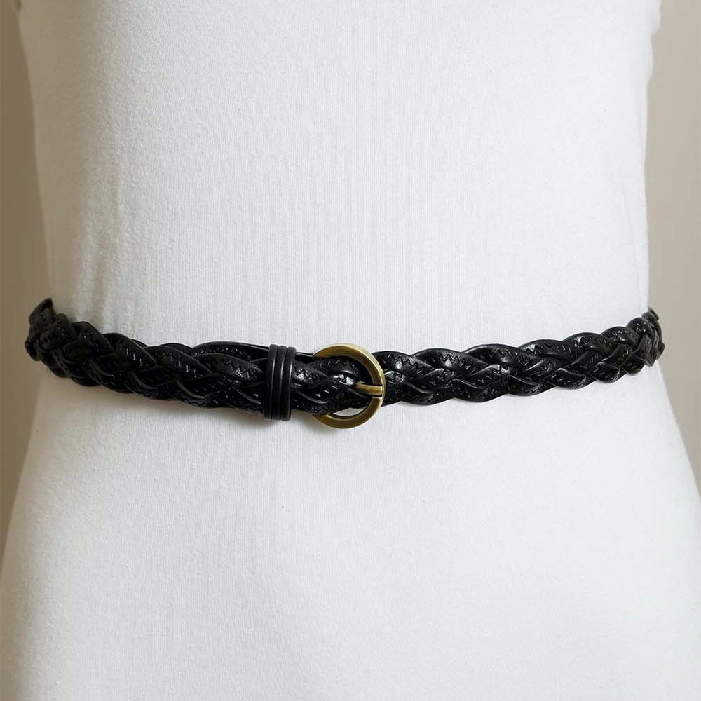 Leather Braided Belt