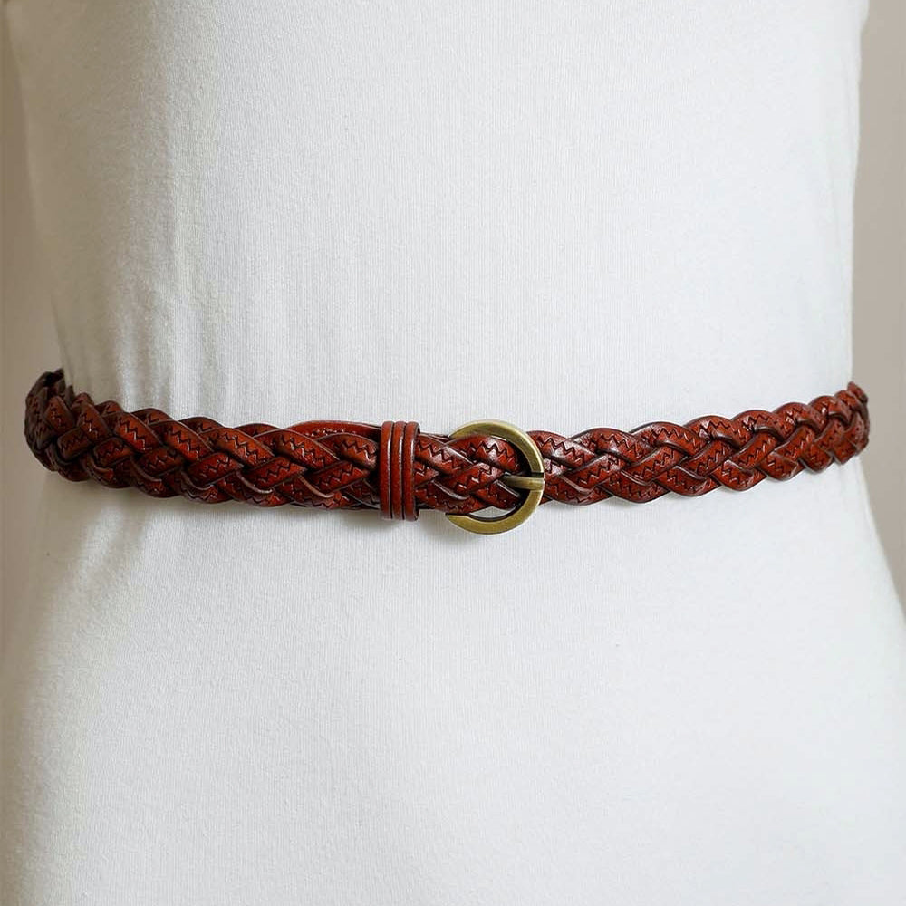 Leather Braided Belt