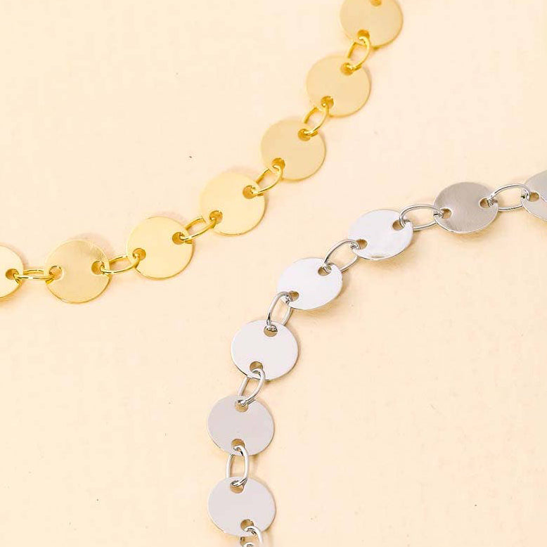 Coin Chain Link Necklace