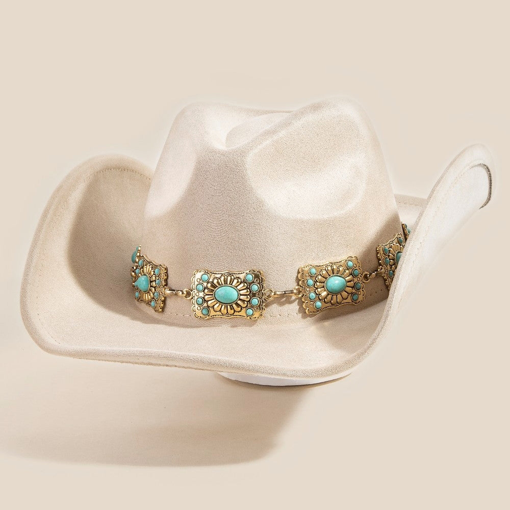 Concho Chain Cowboy Hat