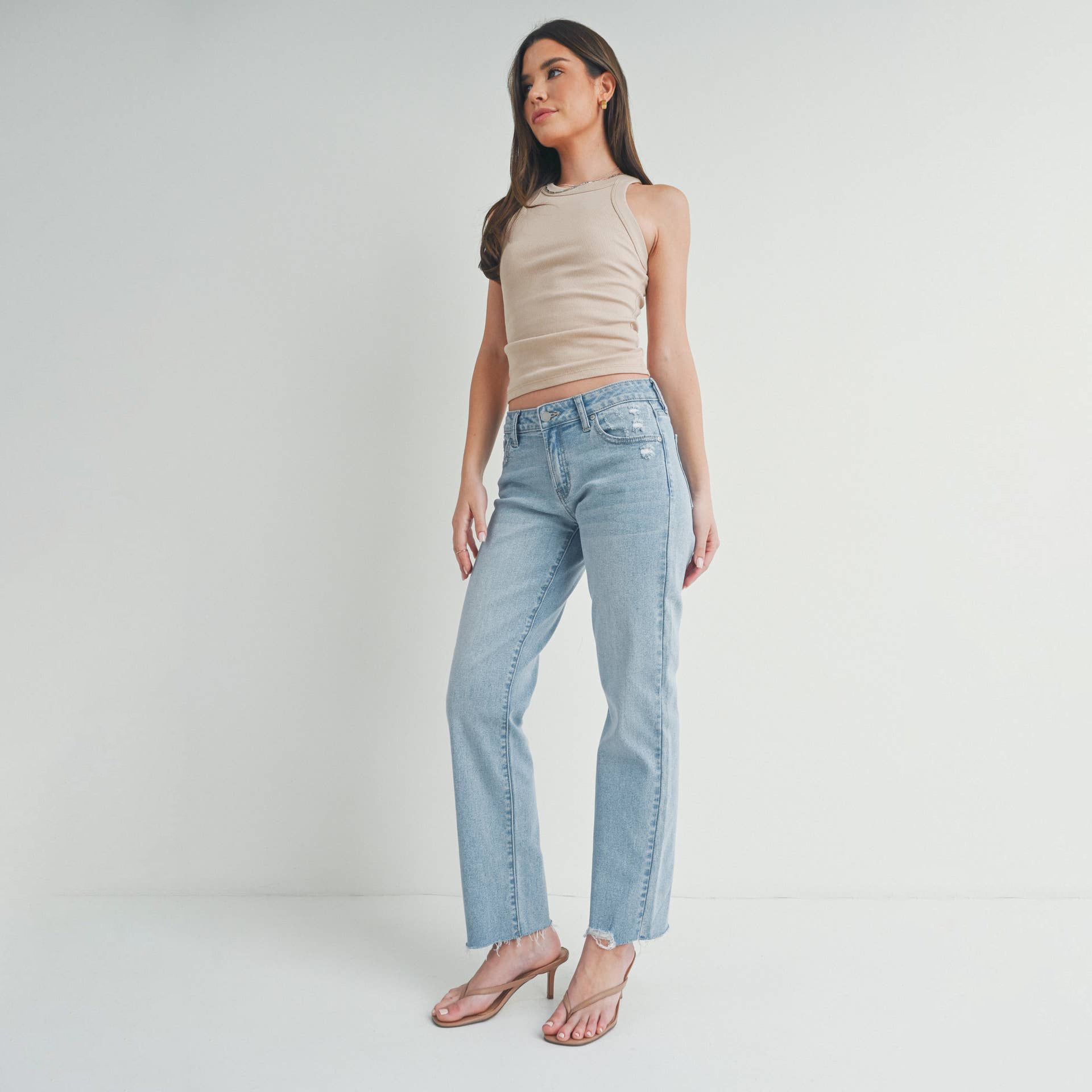 Becky Low Rise Straight Jean