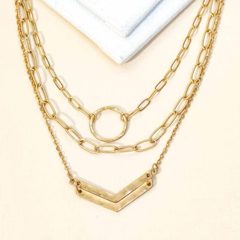 Hammered Necklace Set - Final Sale
