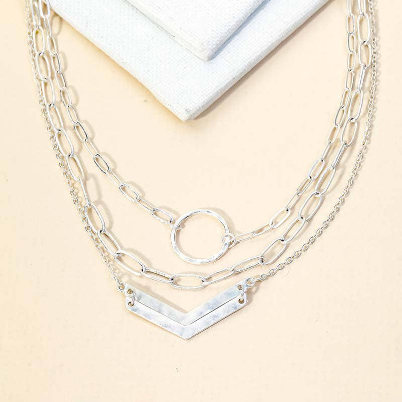 Hammered Necklace Set - Final Sale