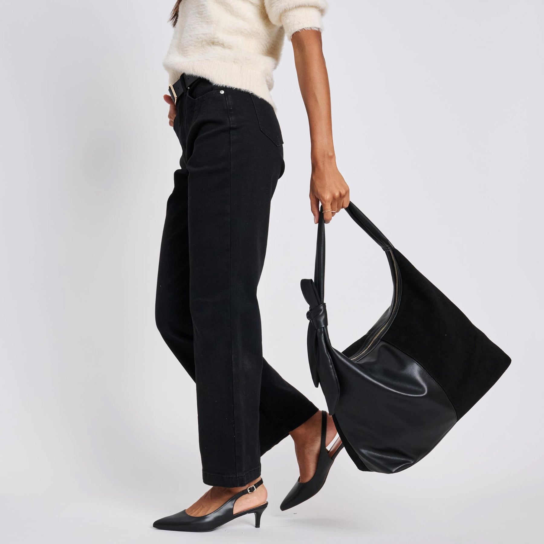Hazel Suede Knot Bag