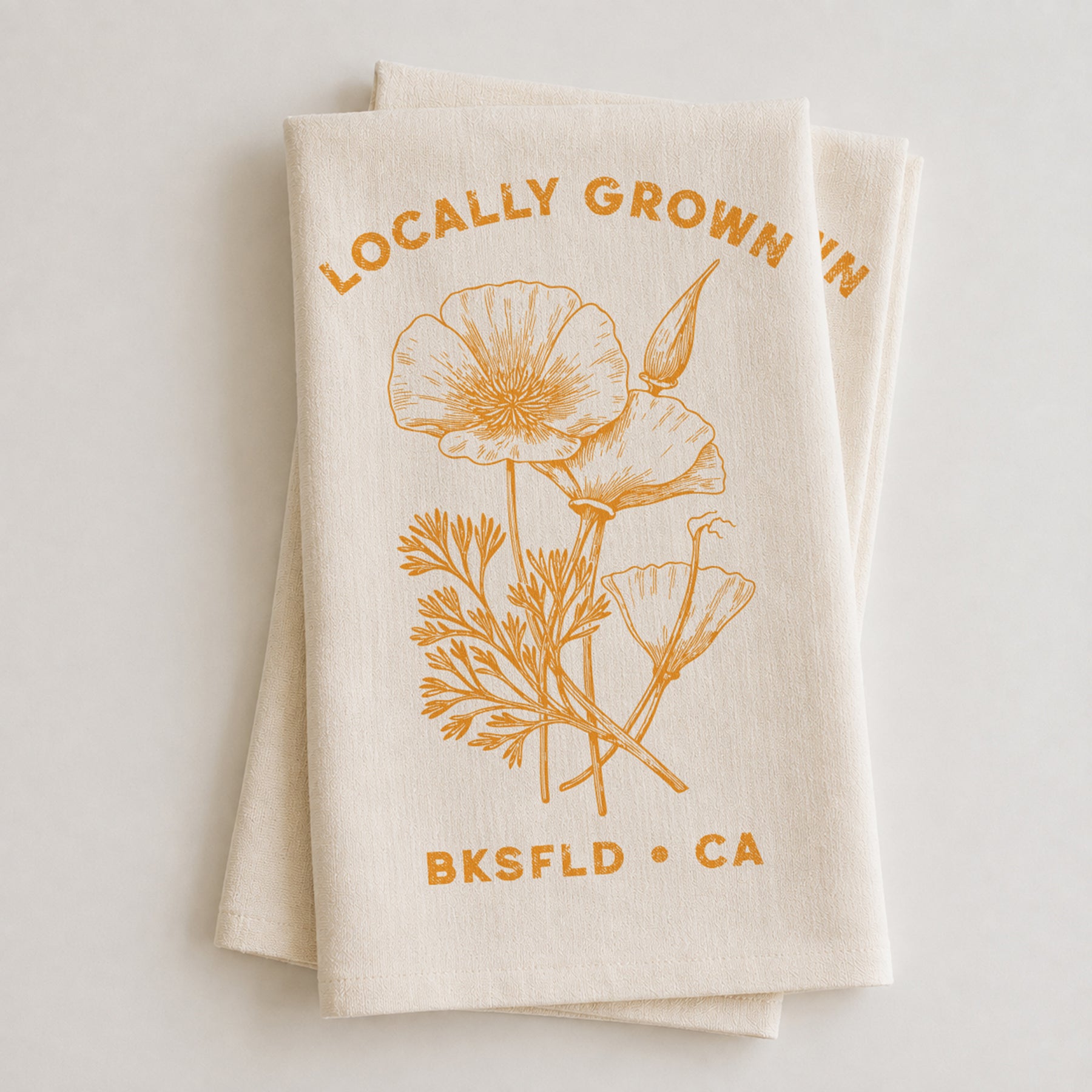Locally Grown Poppies Towel