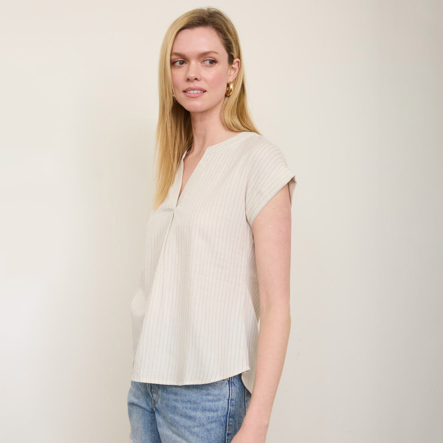 Merritt Split Neck Top