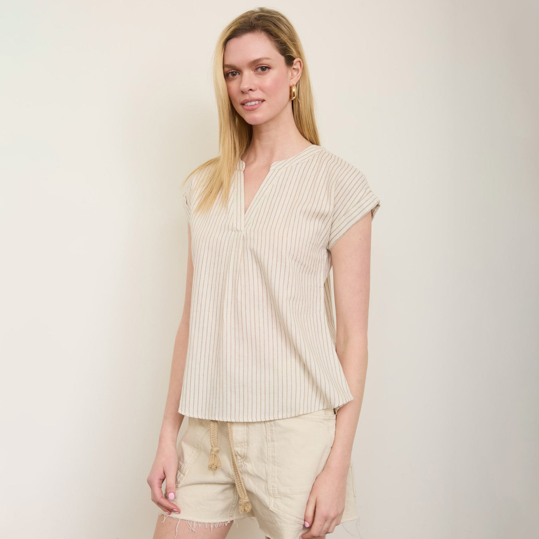 Merritt Split Neck Top