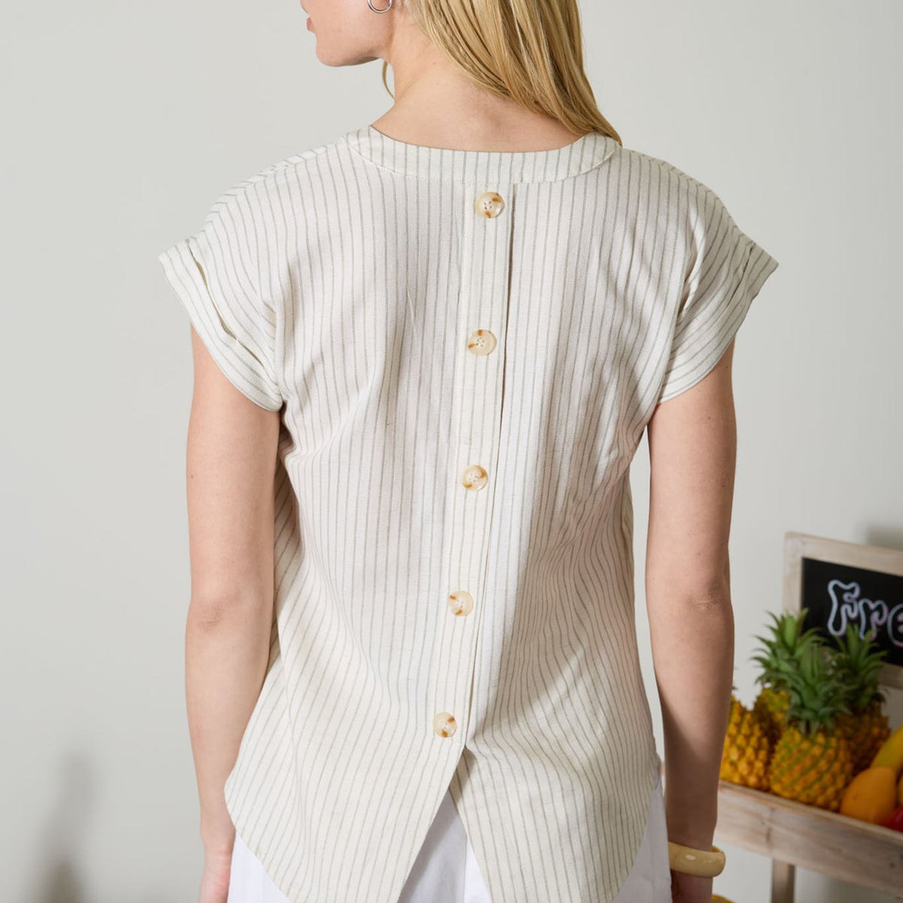 Merritt Split Neck Top