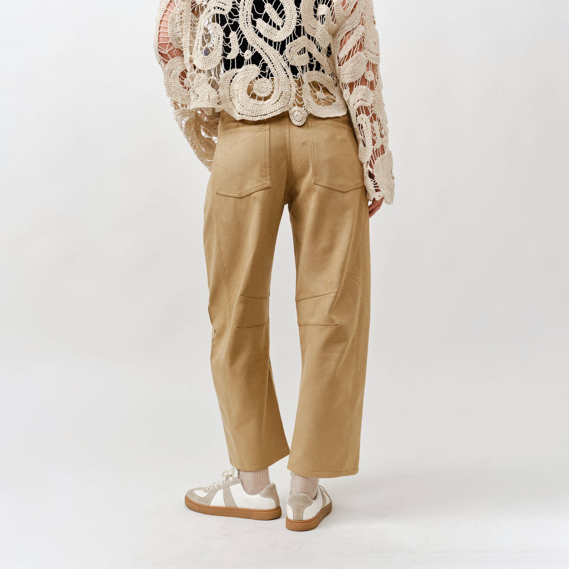 Rae Suede Barrel Pants