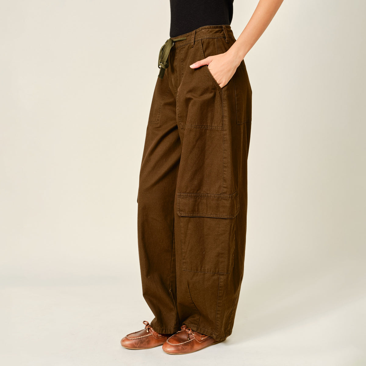 Mila Cargo Barrel Pants