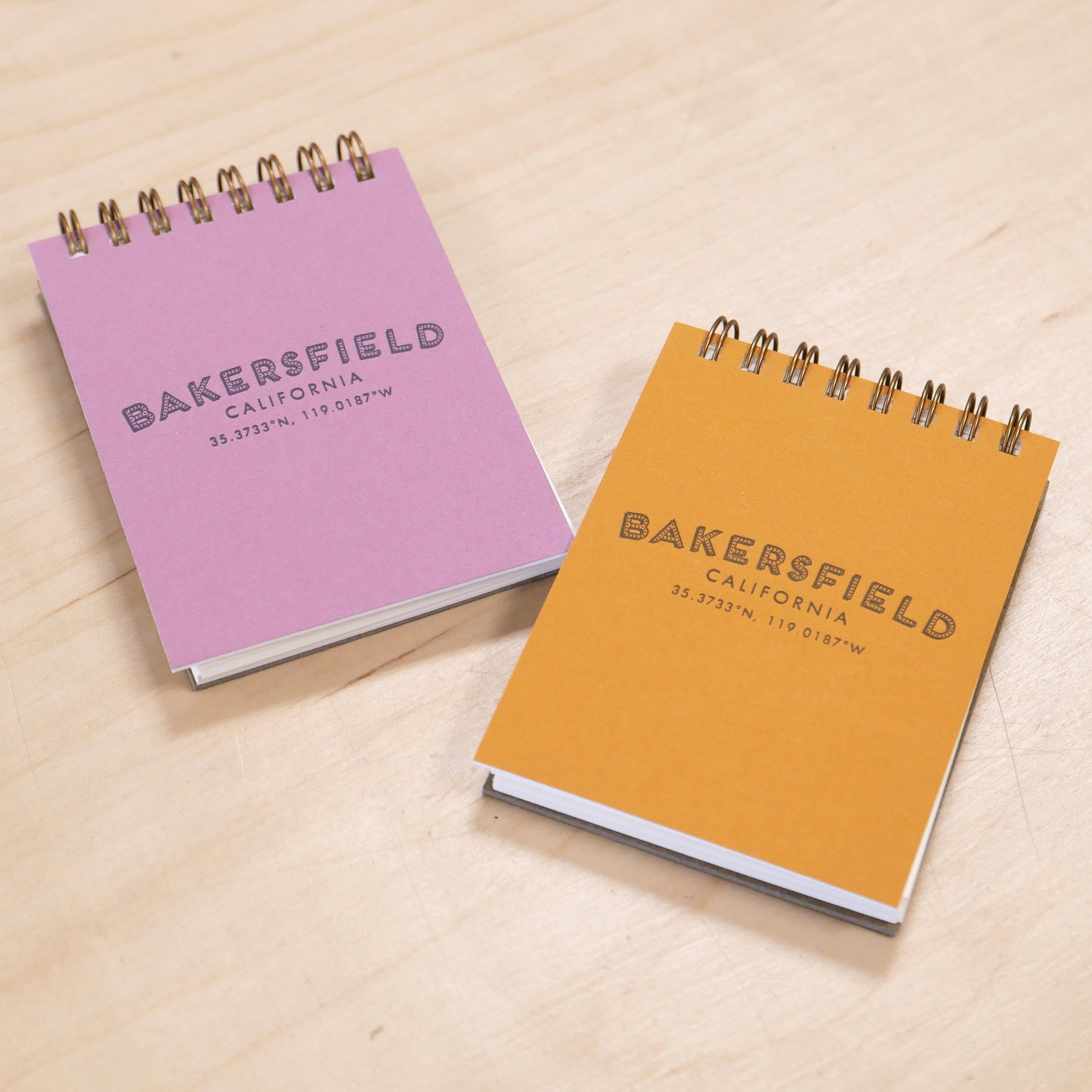 Bakersfield Coordinates Mini Notebook