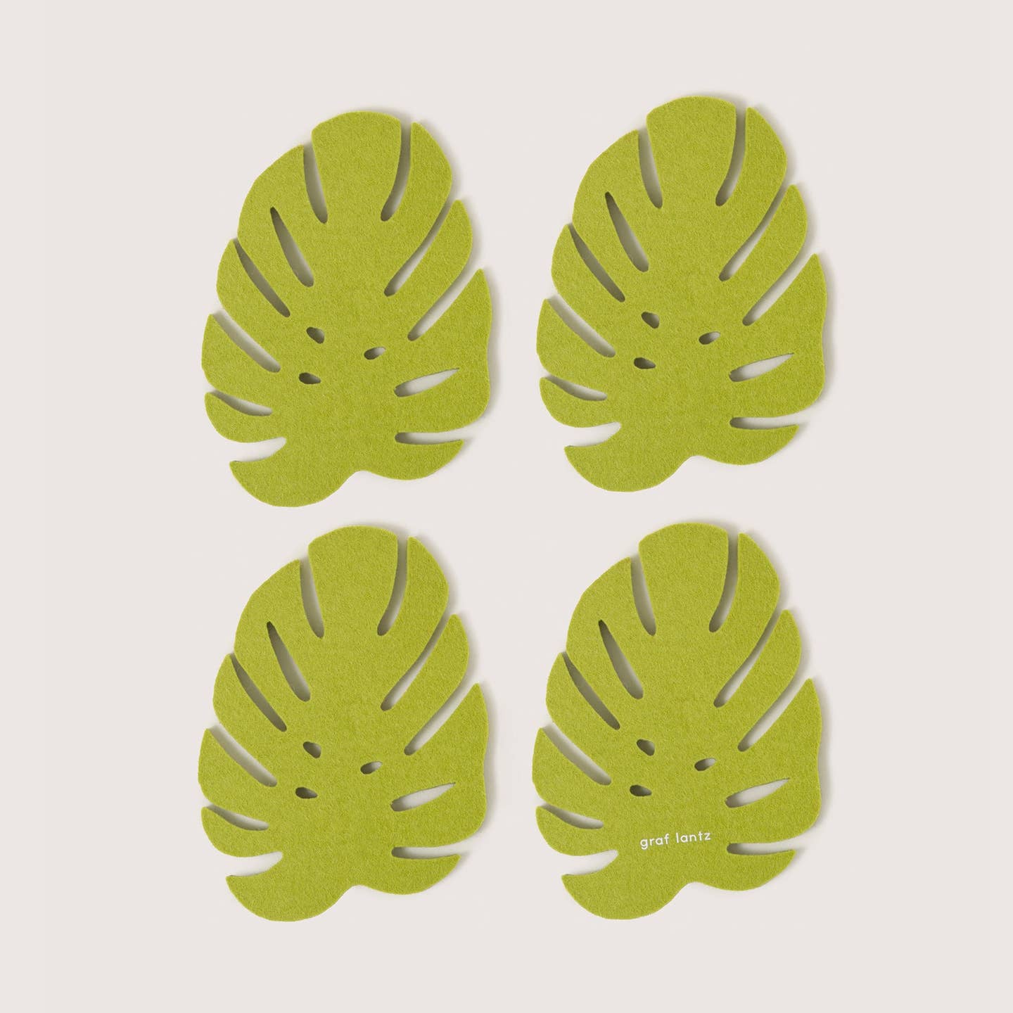 Wool Monstera Coasters