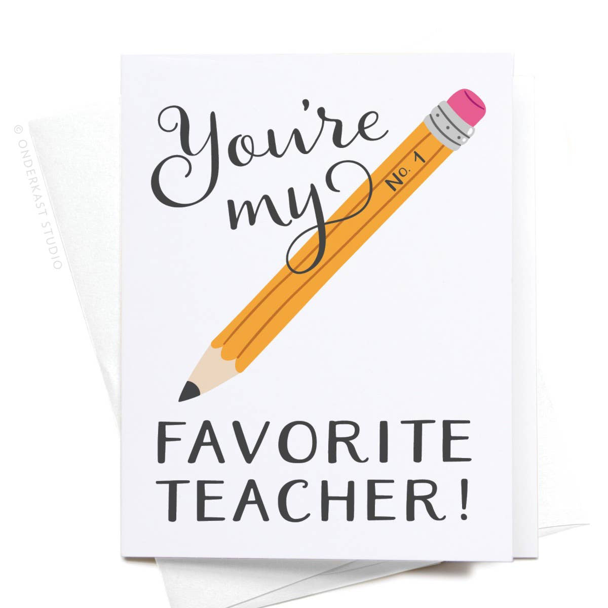 No. 1 Favorite Teacher Card