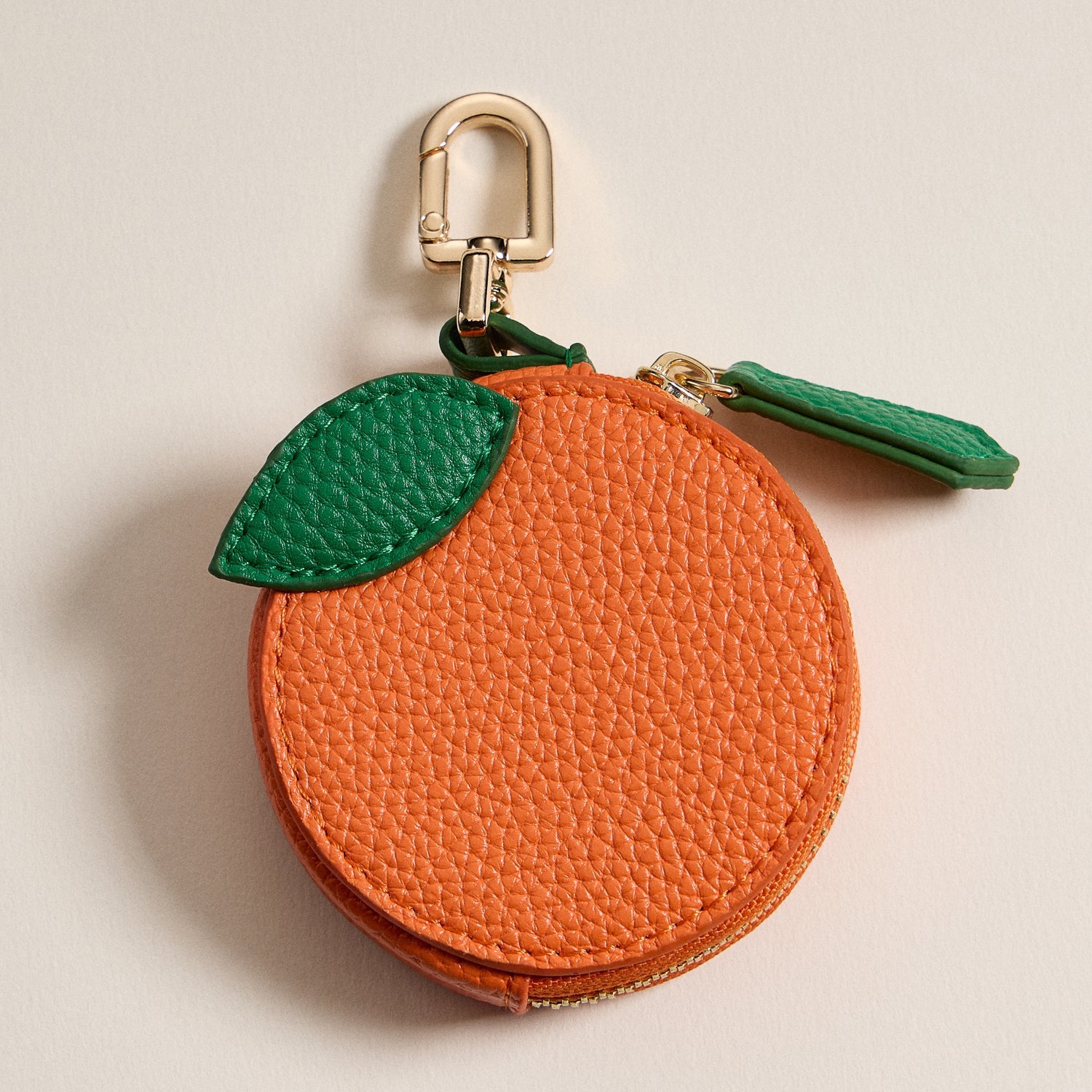 Orange Pouch Keychain