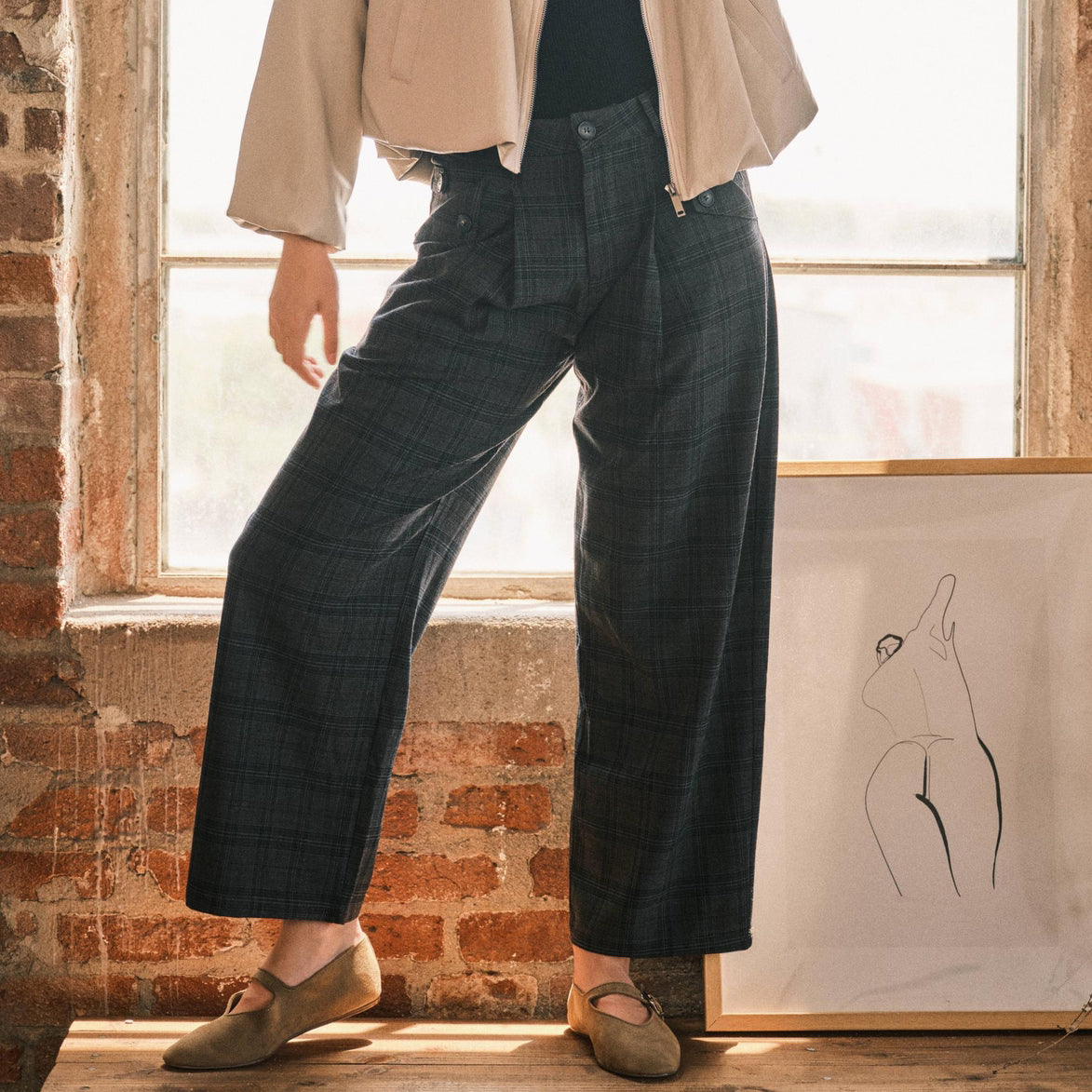 Iona Plaid Pants