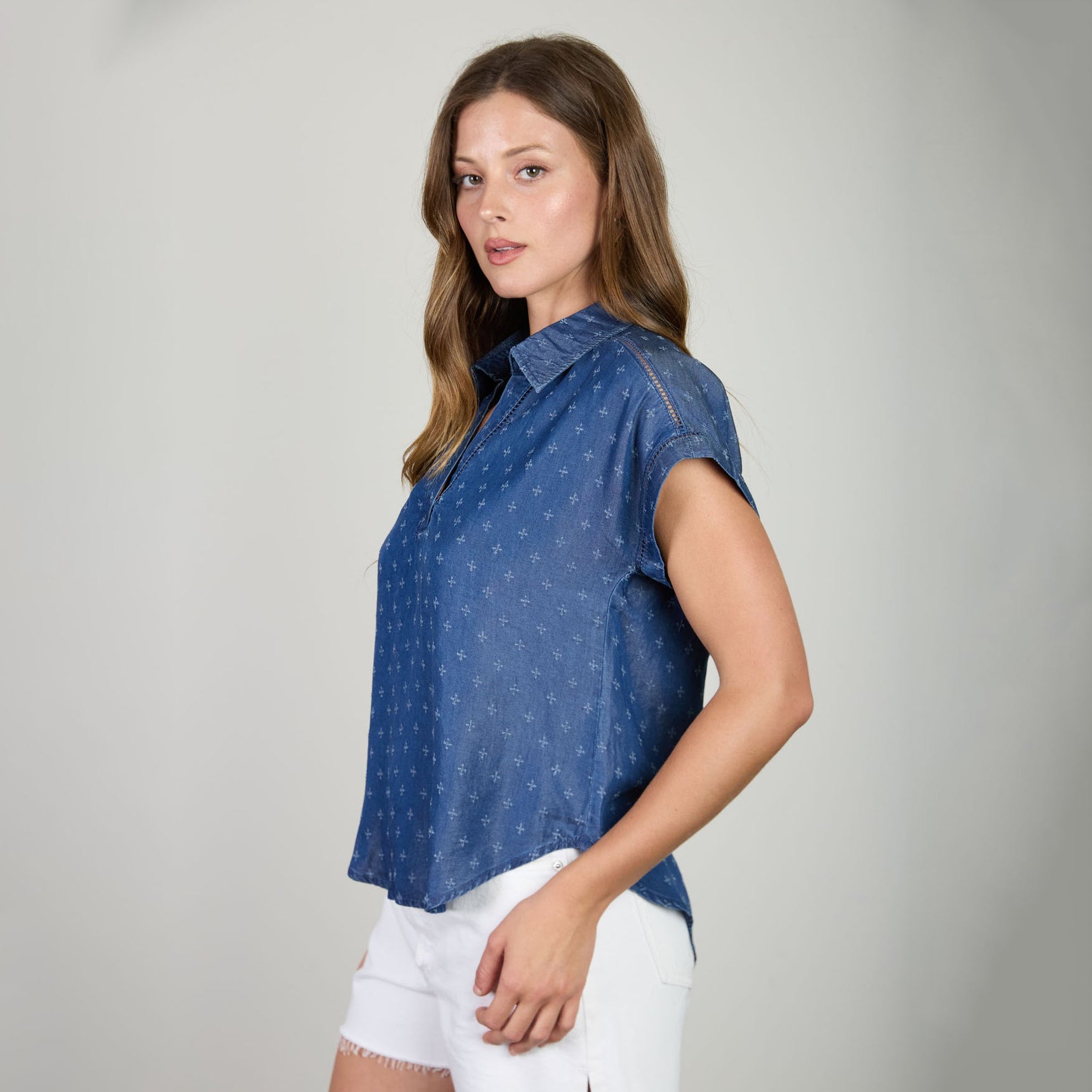 Rae Chambray Top