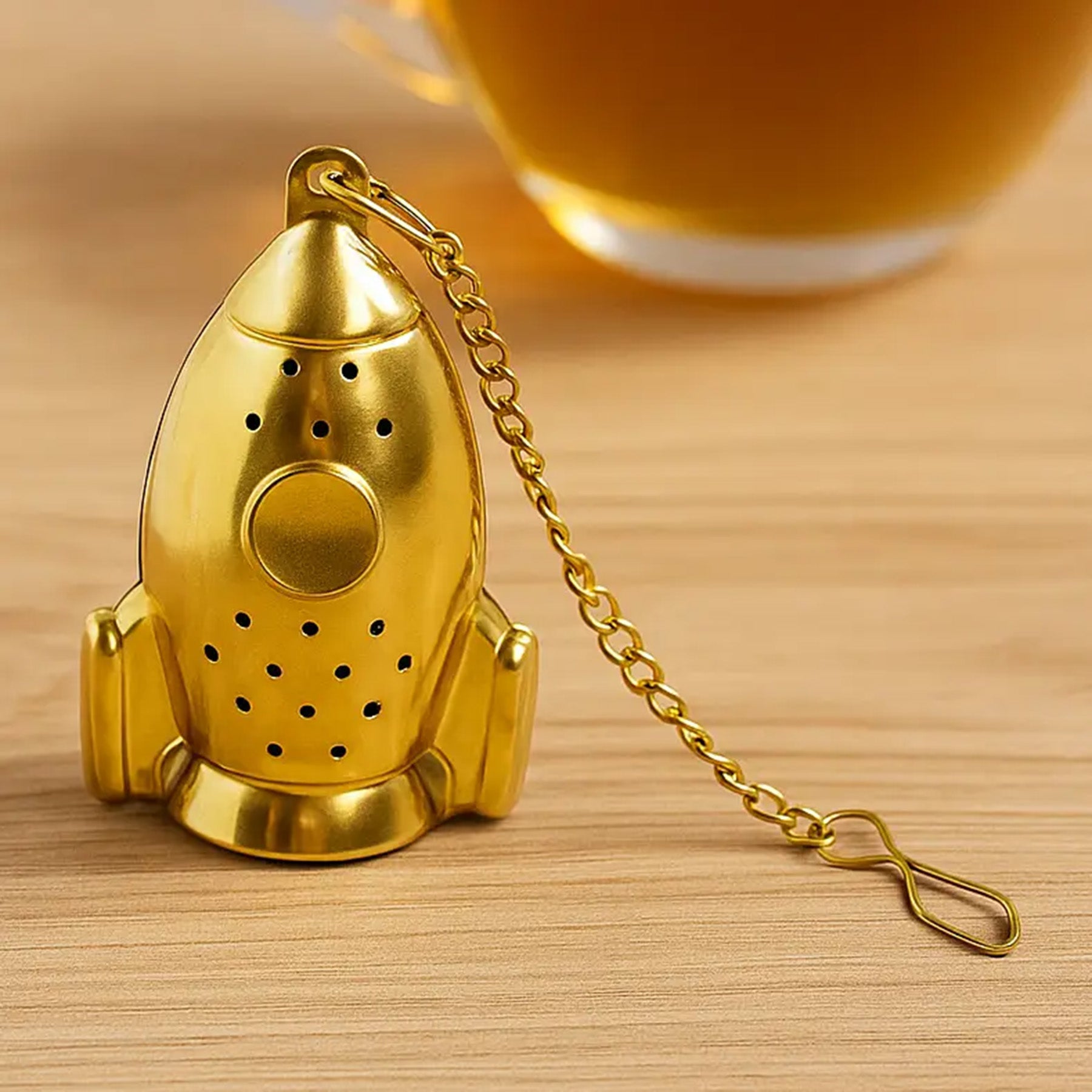 Gold Rocket Tea Infuser