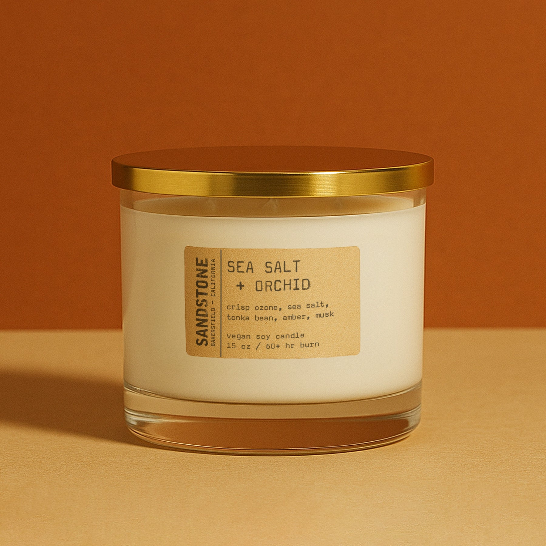 Sea Salt + Orchid - 3 wick