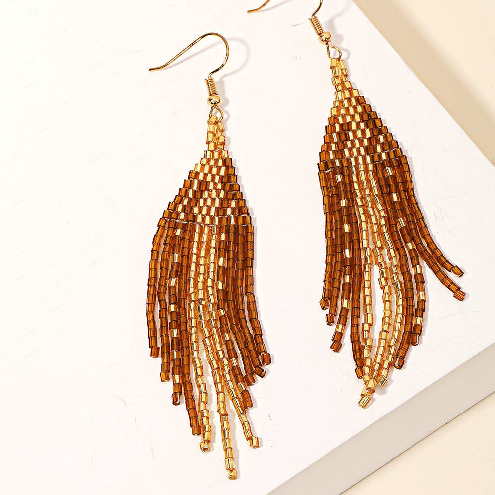 Seed Fringe Earrings