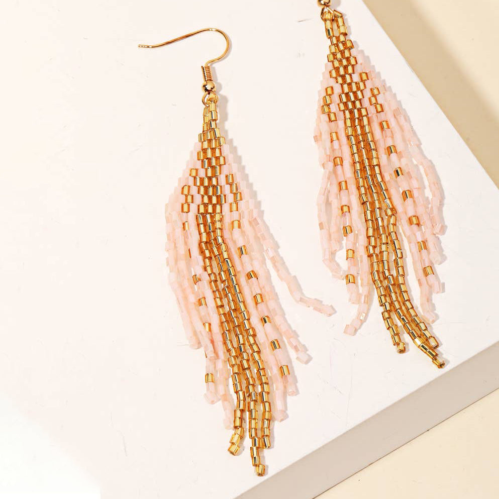 Seed Fringe Earrings