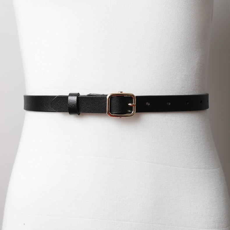 Skinny Leather Belt