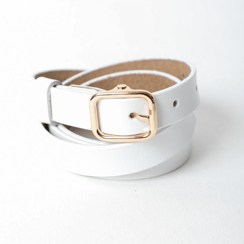 Skinny Leather Belt