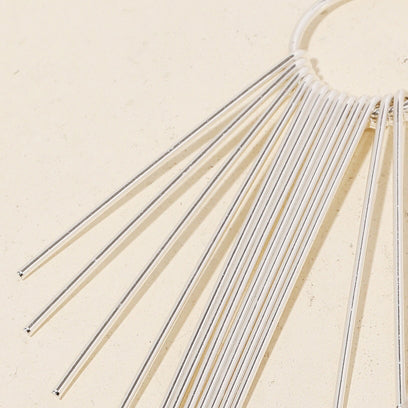 Thin Bar Fringe Earrings