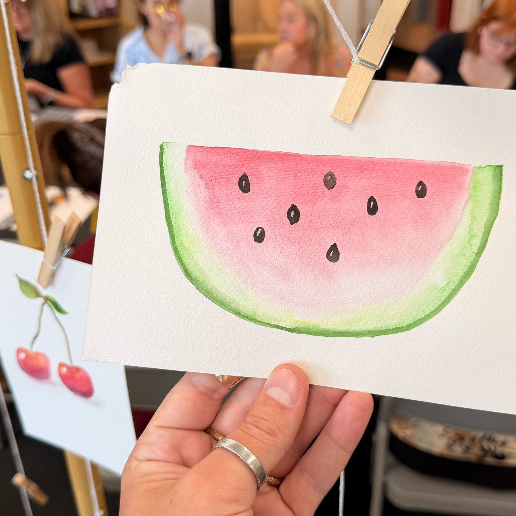 Watercolor + Wine Event