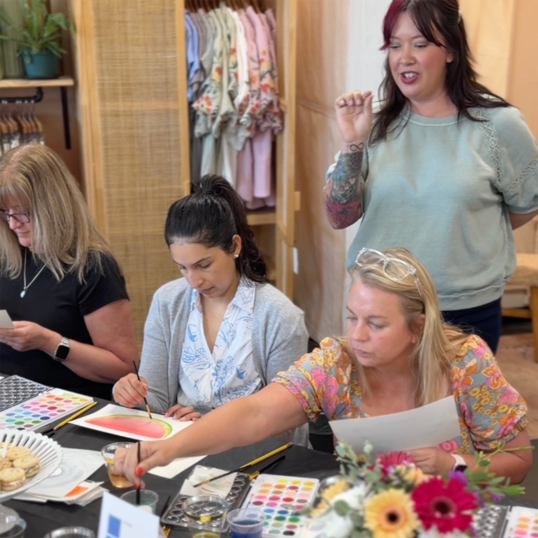 Watercolor + Wine Event