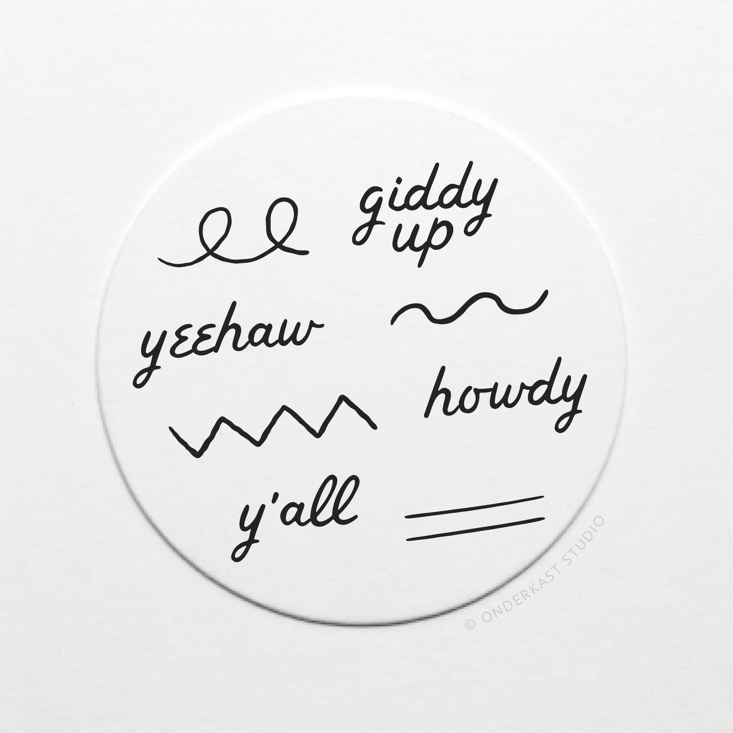 Western Words Coaster Set