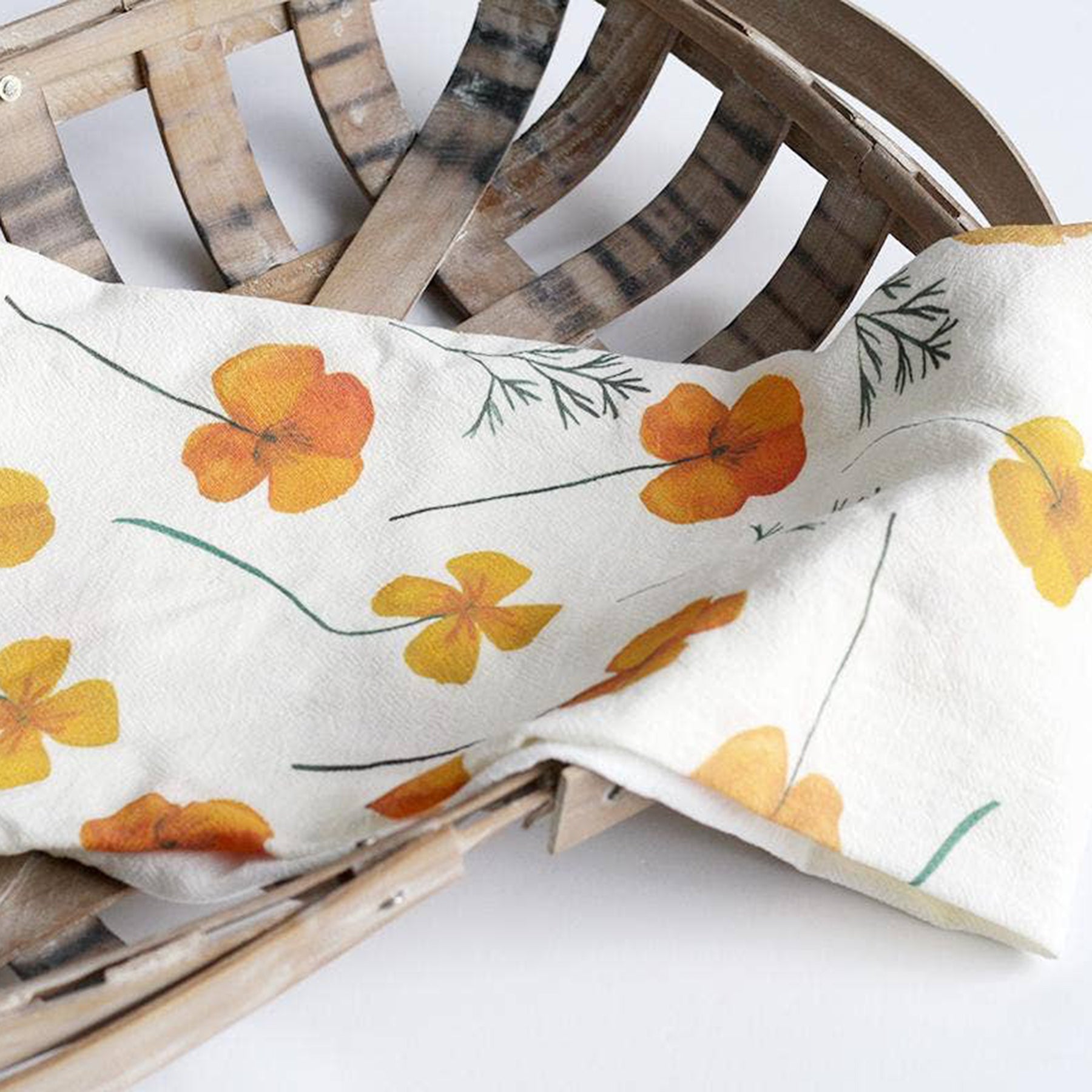 California Poppies Tea Towel