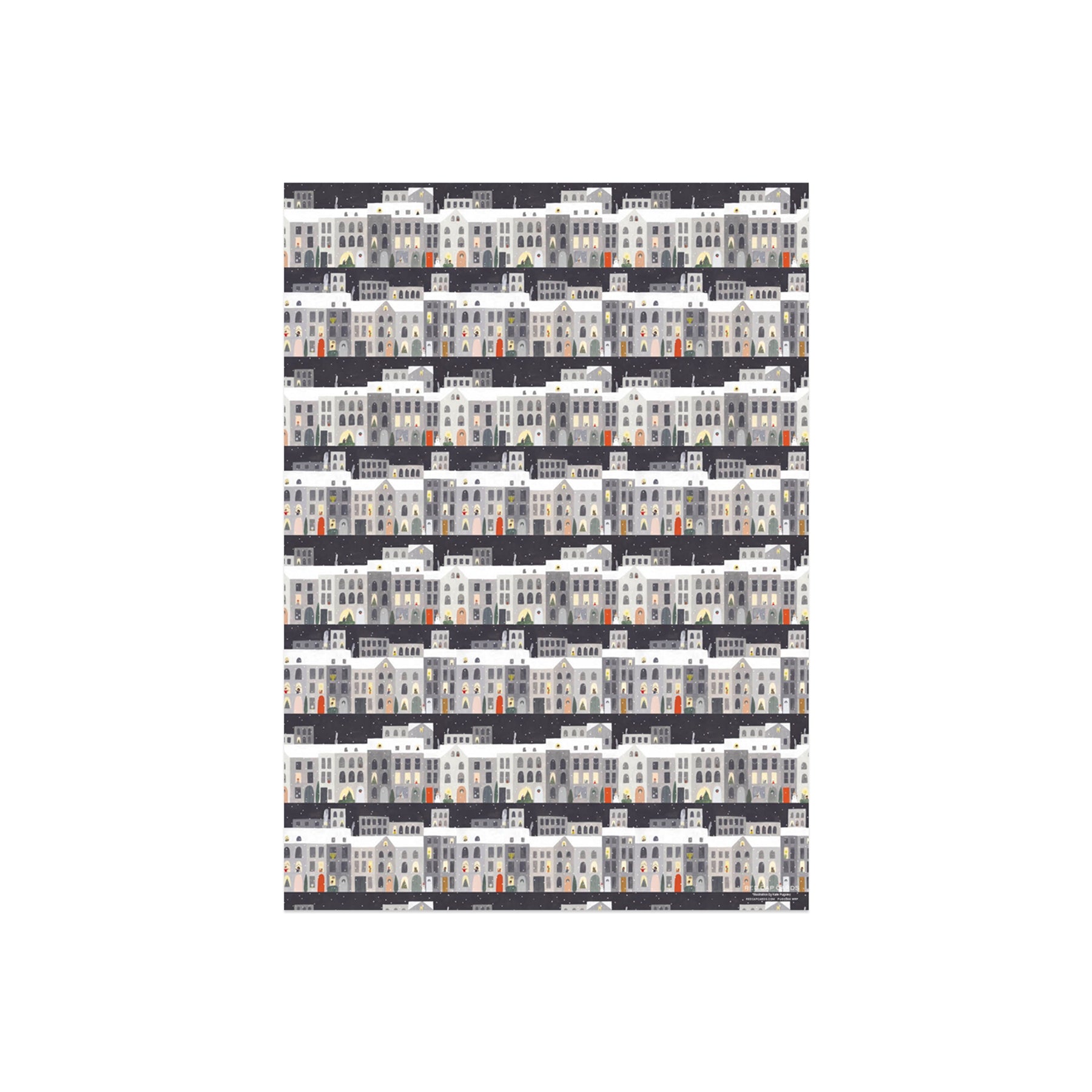 City Snow Gift Wrap