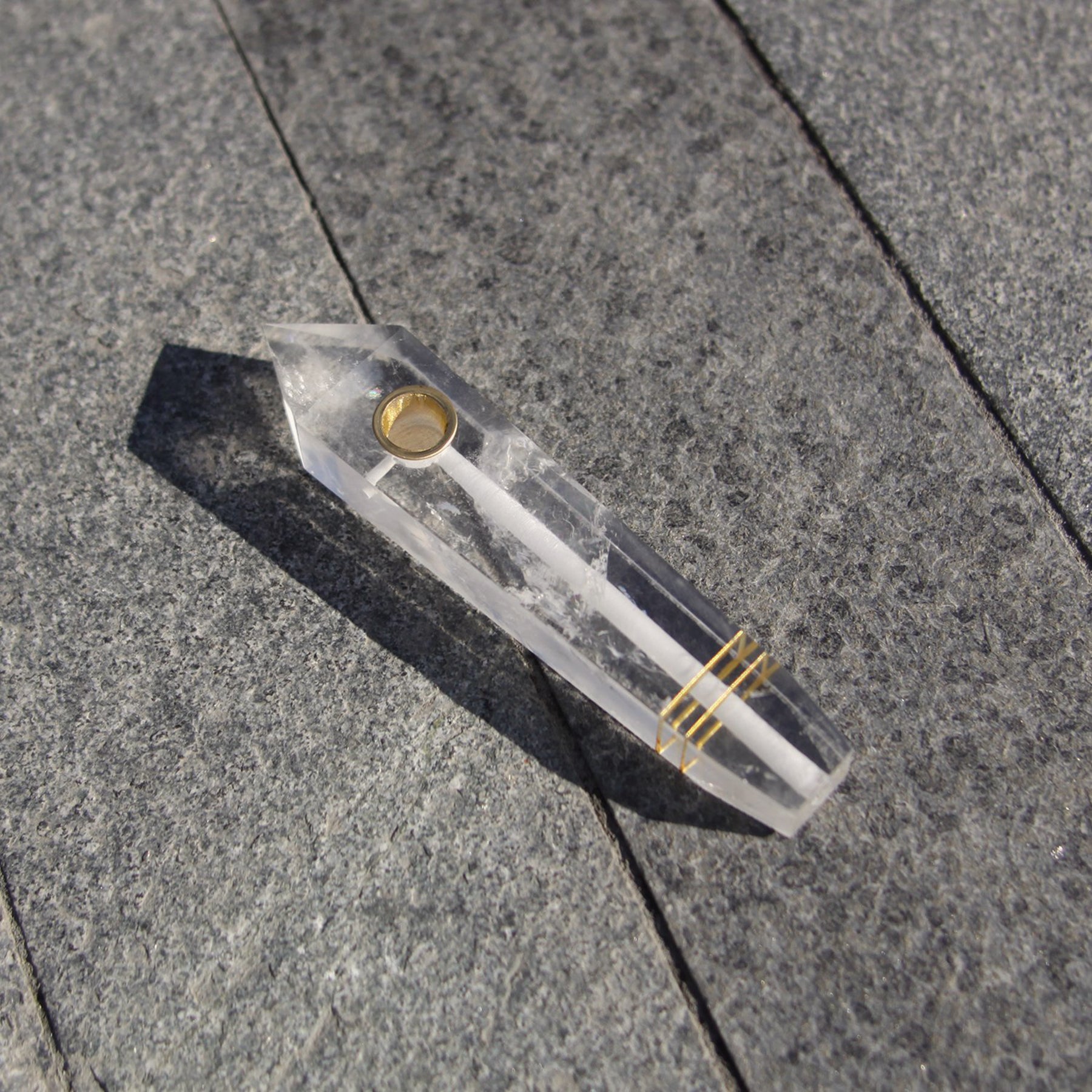 Clear Quartz Pipe - Final Sale