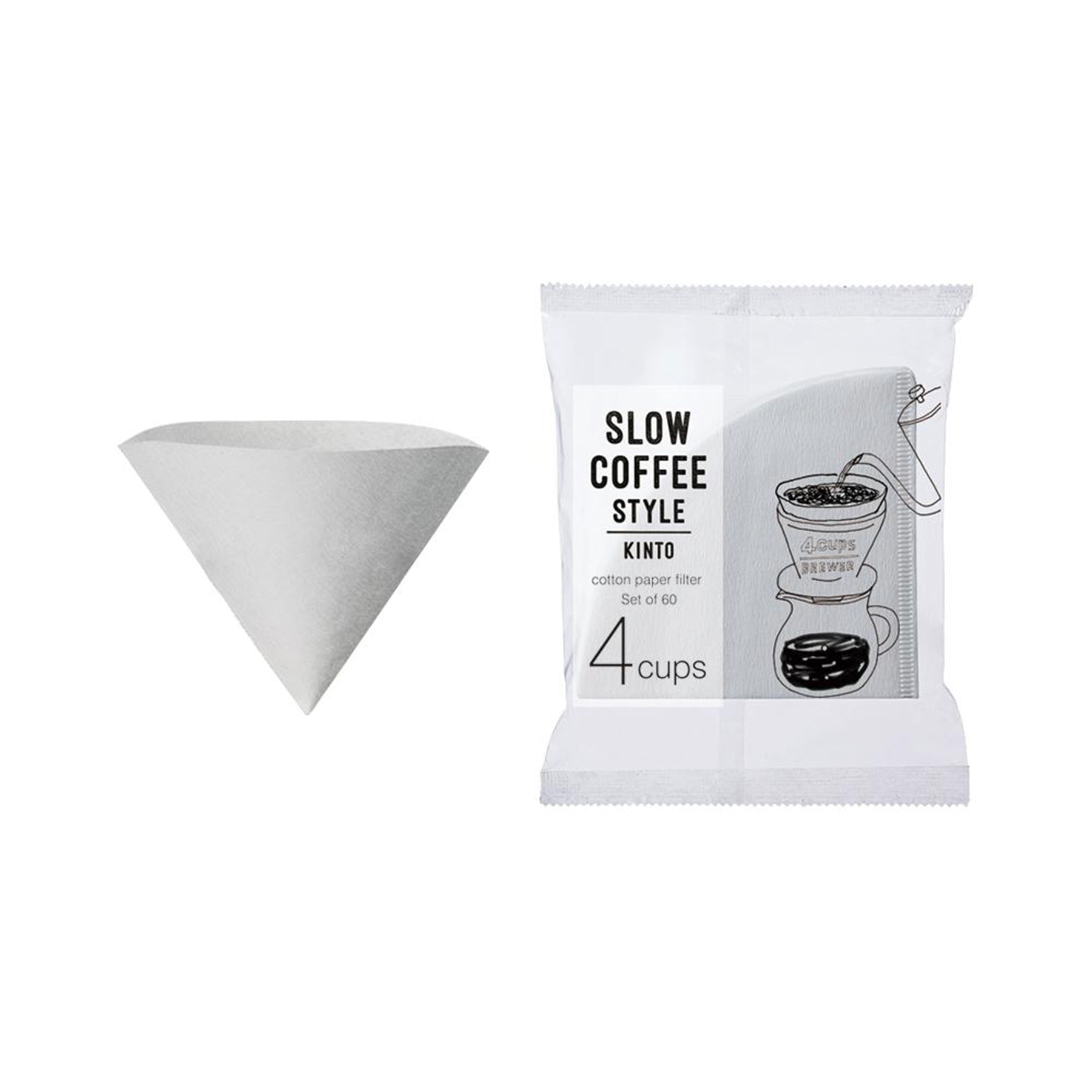 Kinto Cotton Paper Filters - 4 Cups