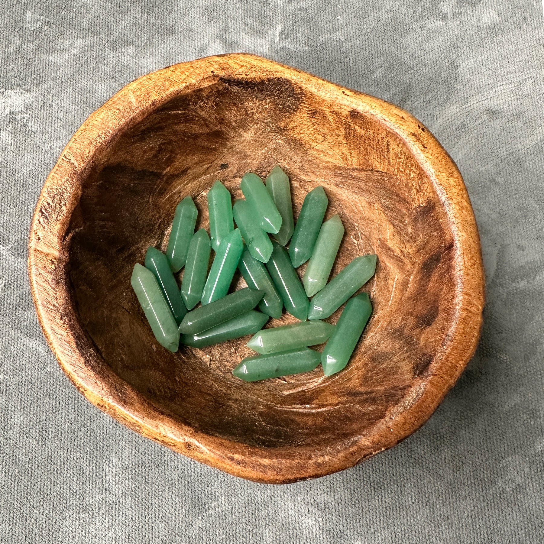 Mini Green Aventurine - Double Point