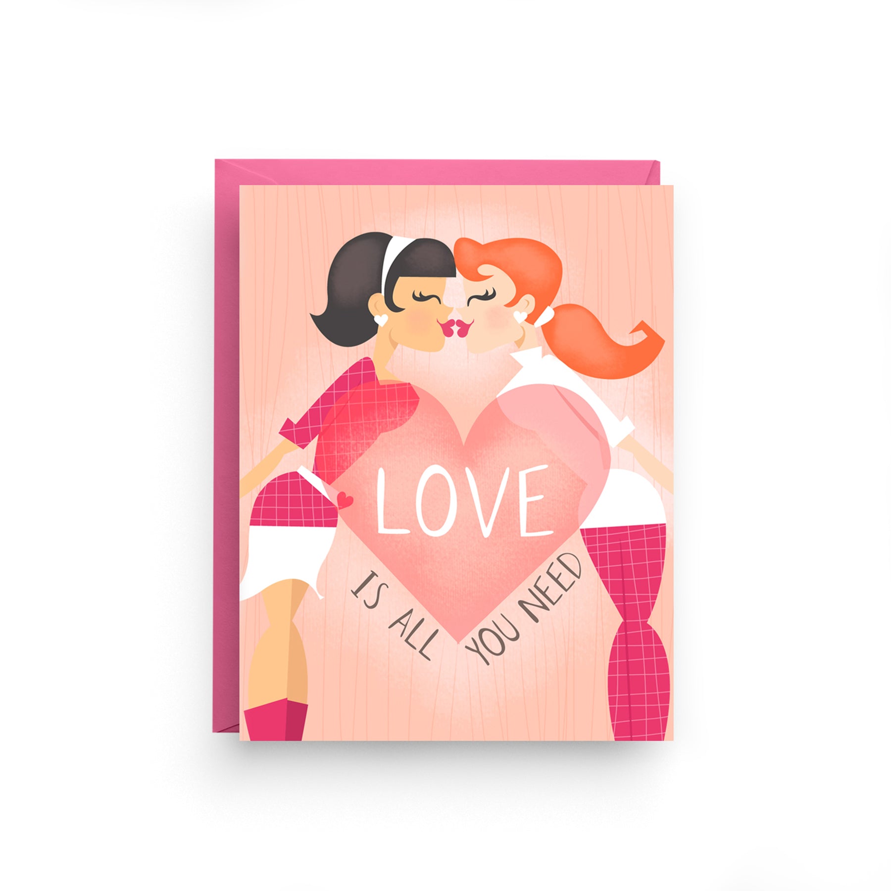 Love Is All You Need Card - Pink - Final Sale