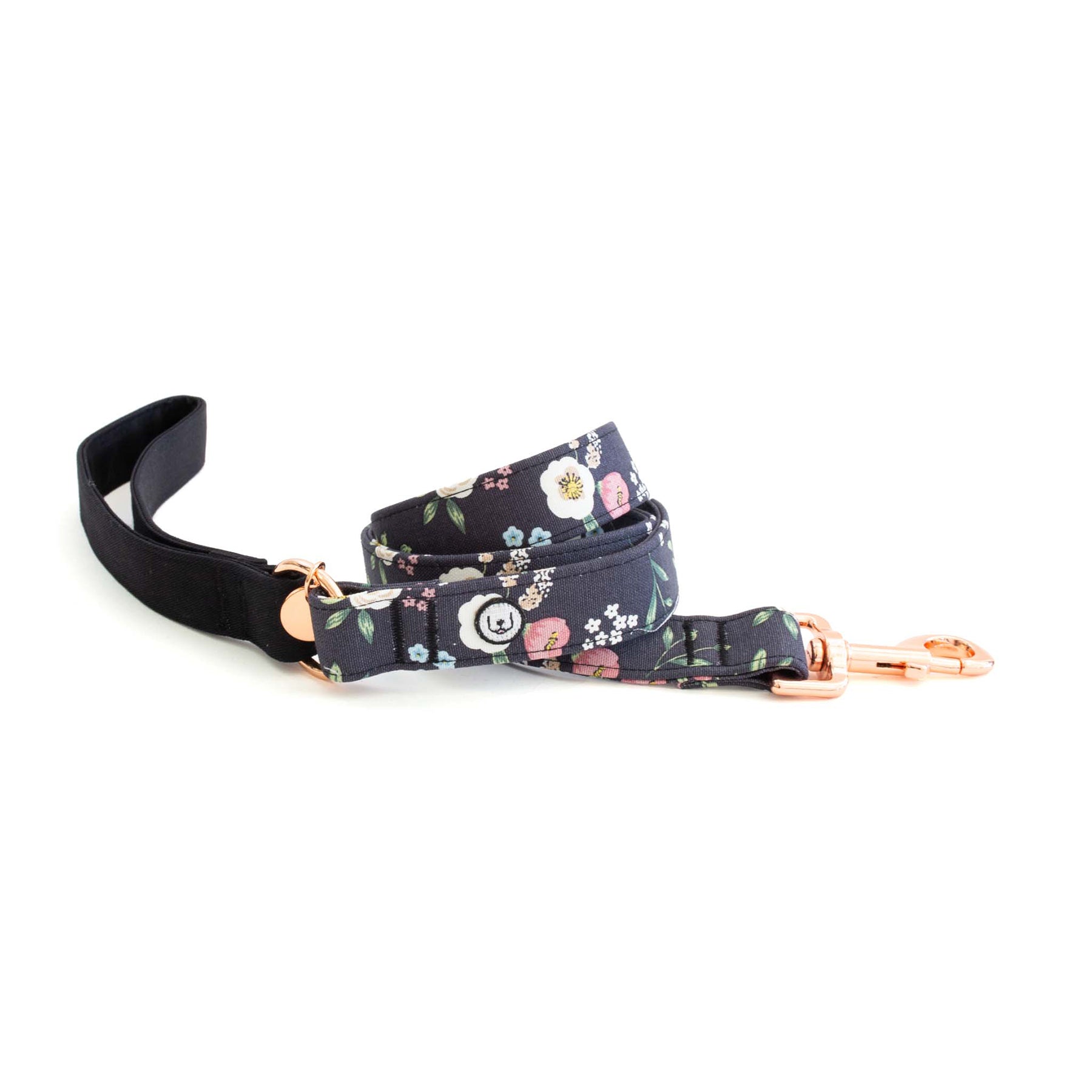 Midnight Poppy Dog Leash - Final Sale