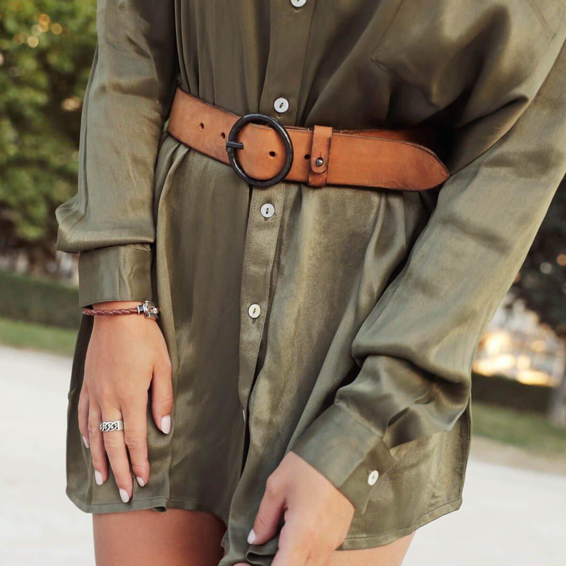 Round Buckle Belt - Final Sale