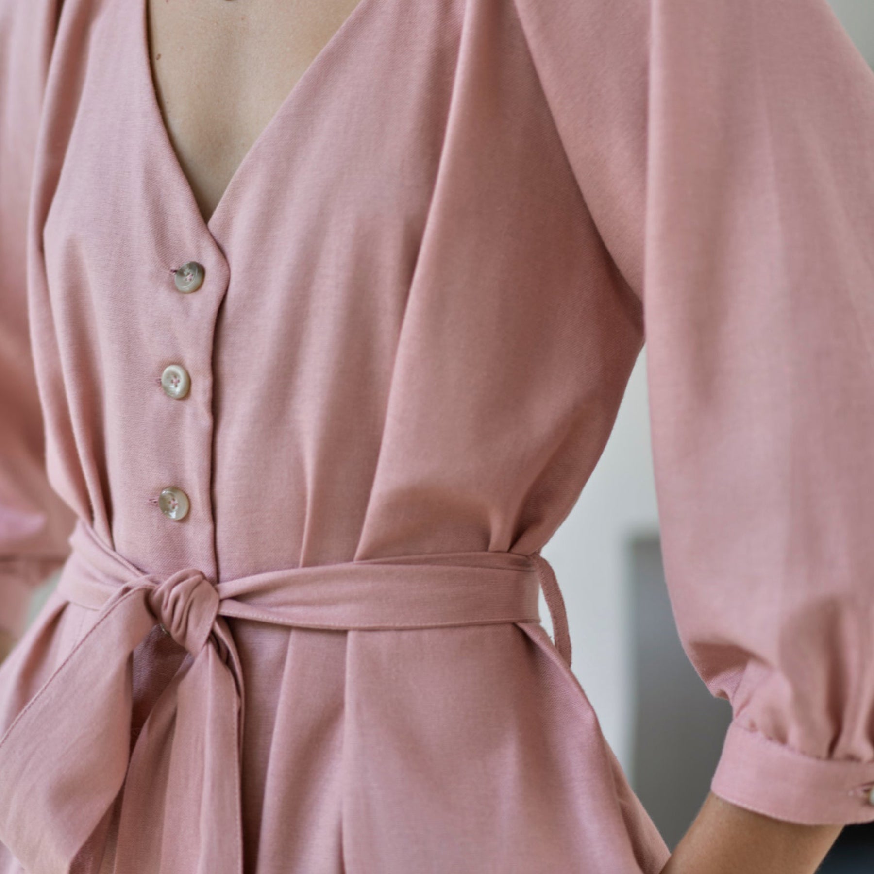 Selene Belted Midi Dress - Final Sale