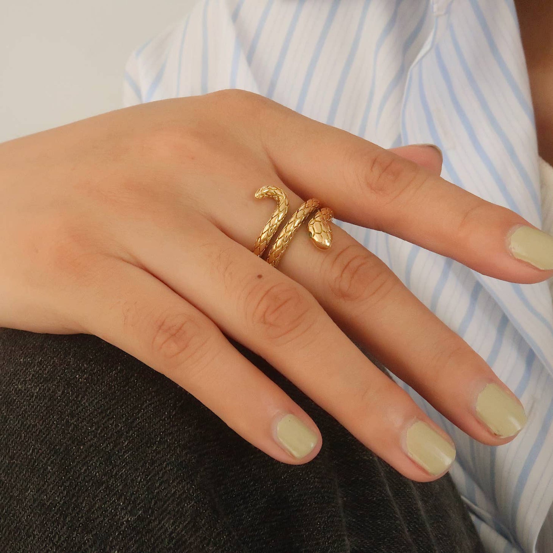 18k Snake Ring - Final Sale
