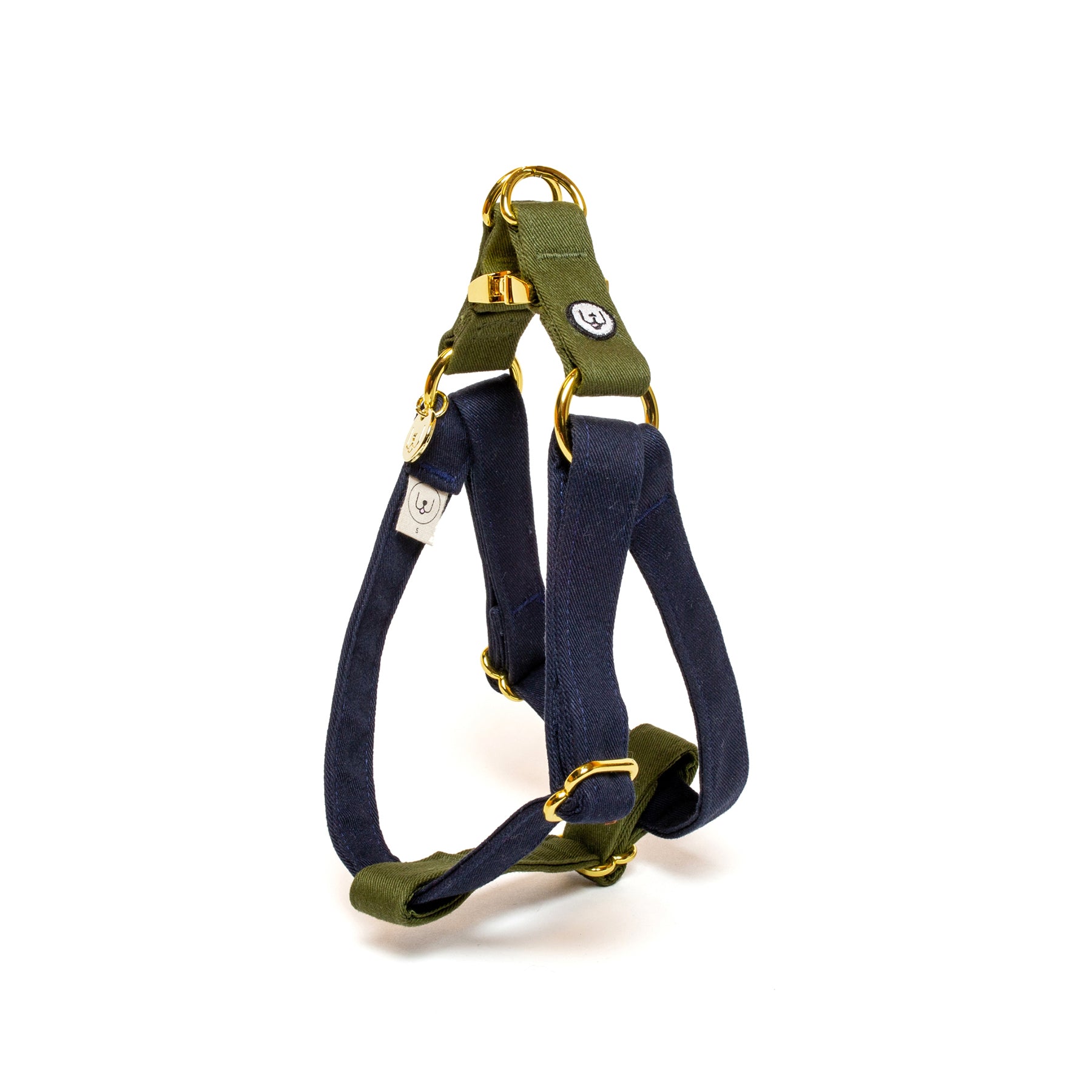 Navy+Olive Step-In Dog Harness - Final Sale