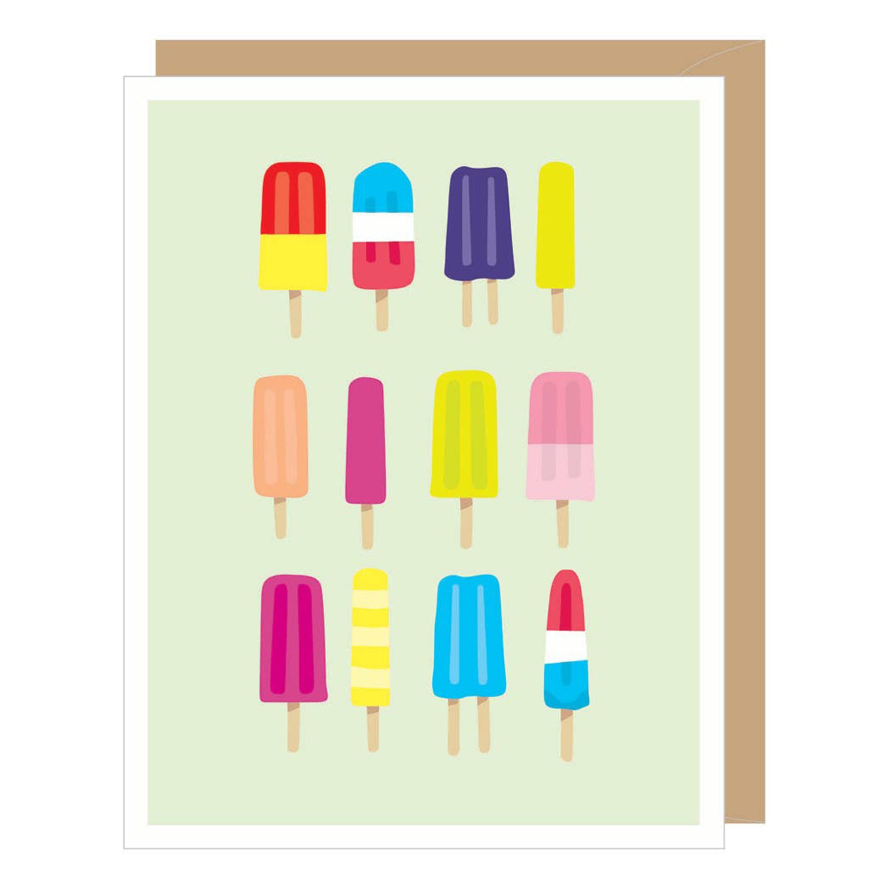 Summer Popsicles Blank Card