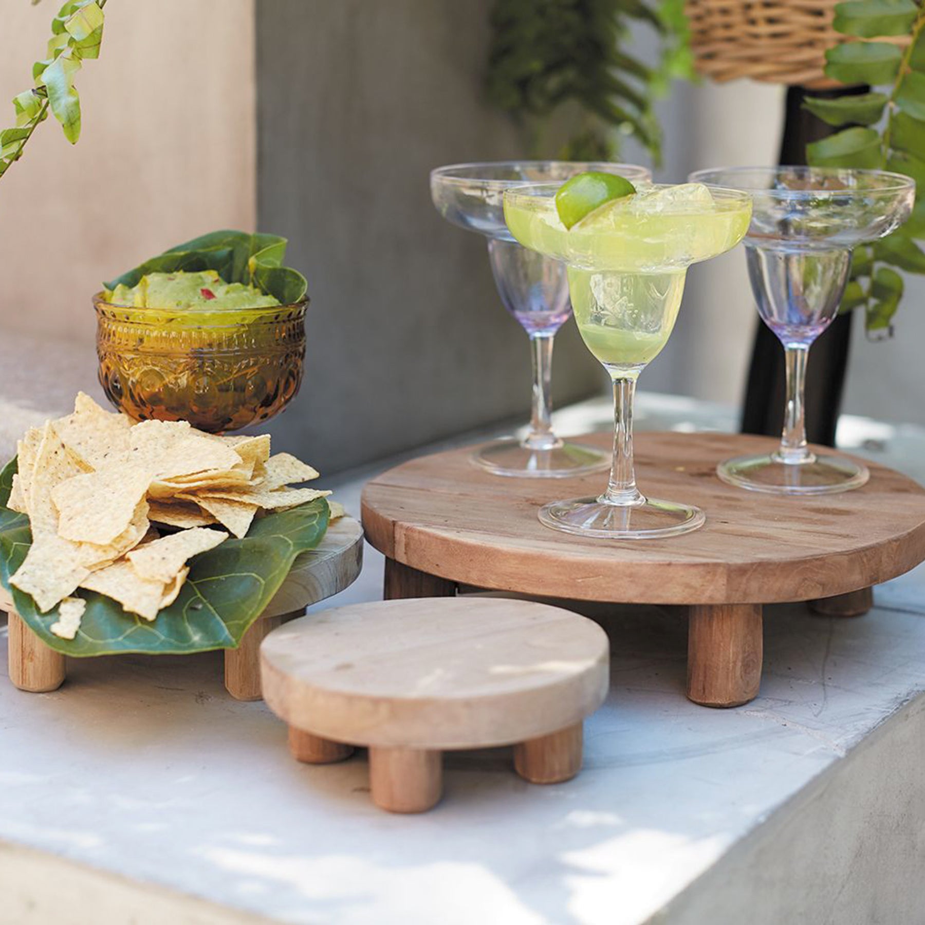 Tejano Wood Plant Stand