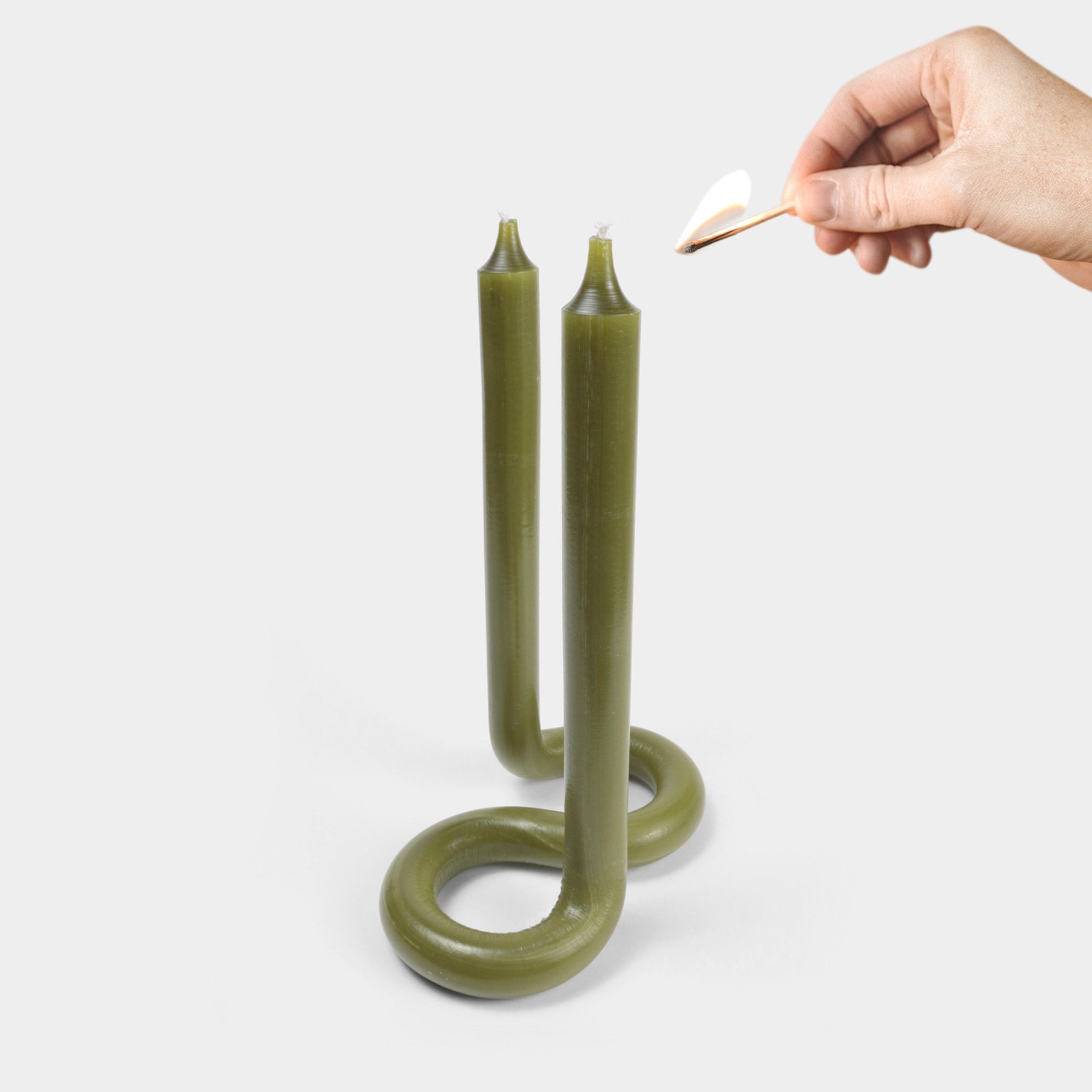 Twist Double-Taper Candle