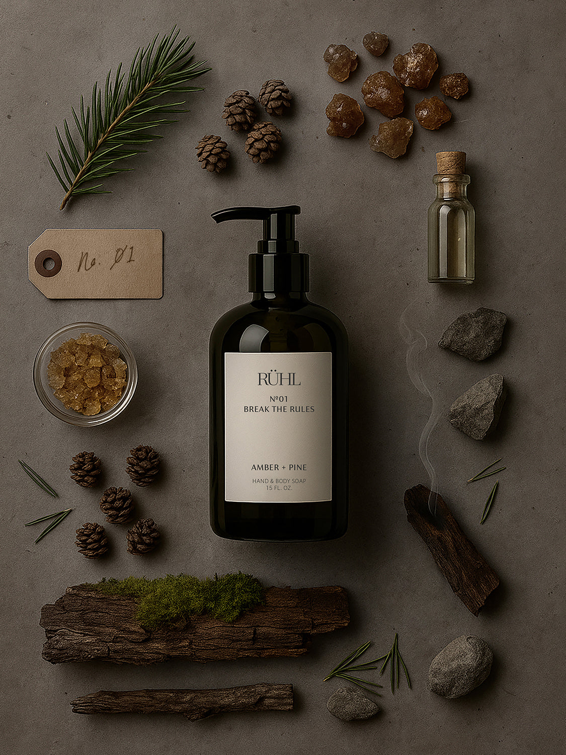 No.01 Amber + Pine