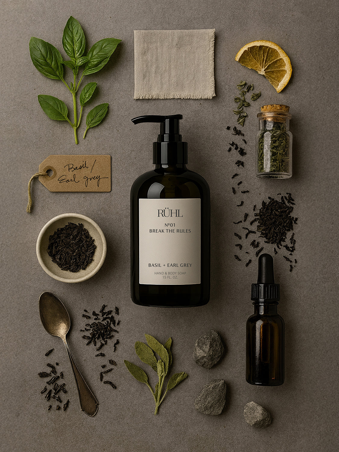 No.01 Basil + Earl Grey