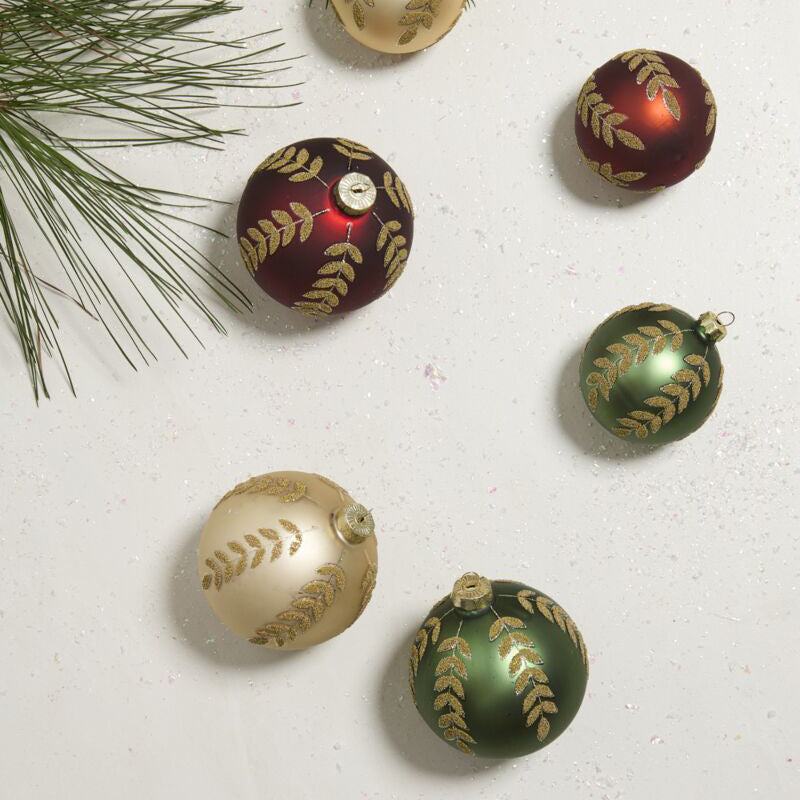 Beaded Leaf Ornament