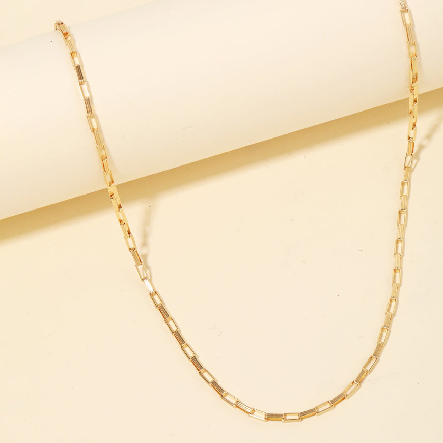 Box Chain Link Necklace