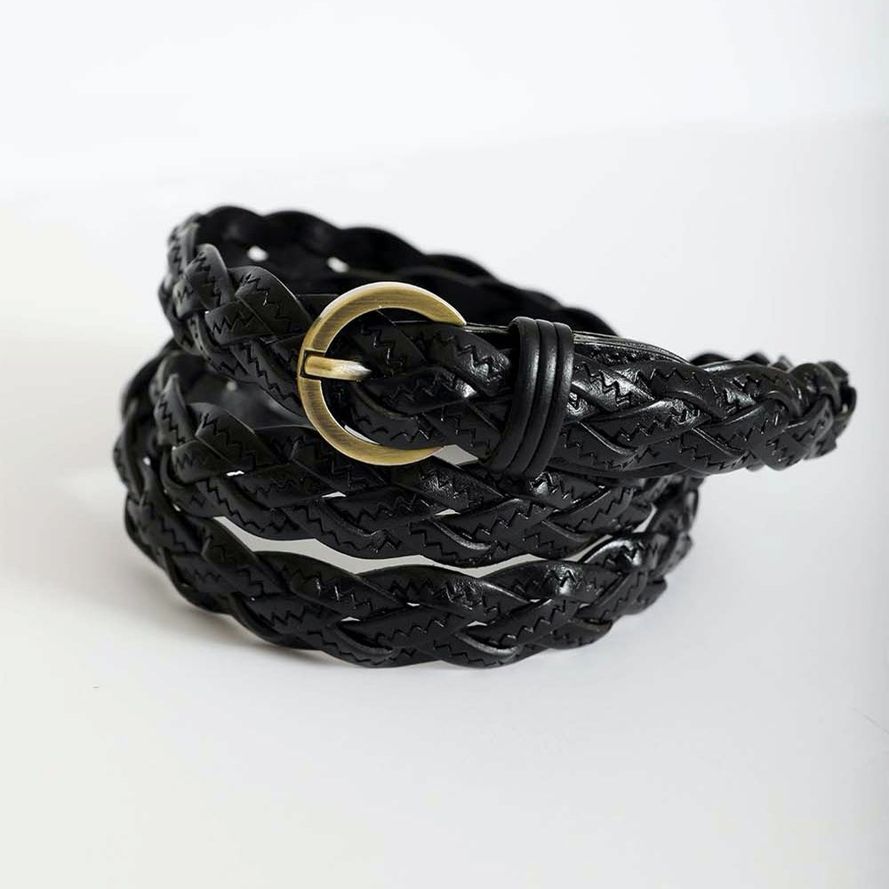 Leather Braided Belt