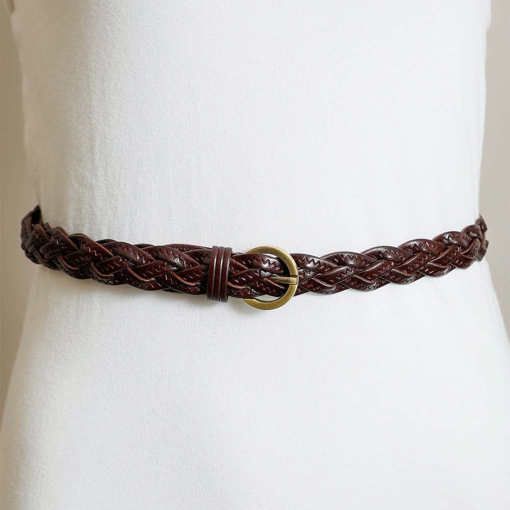 Leather Braided Belt